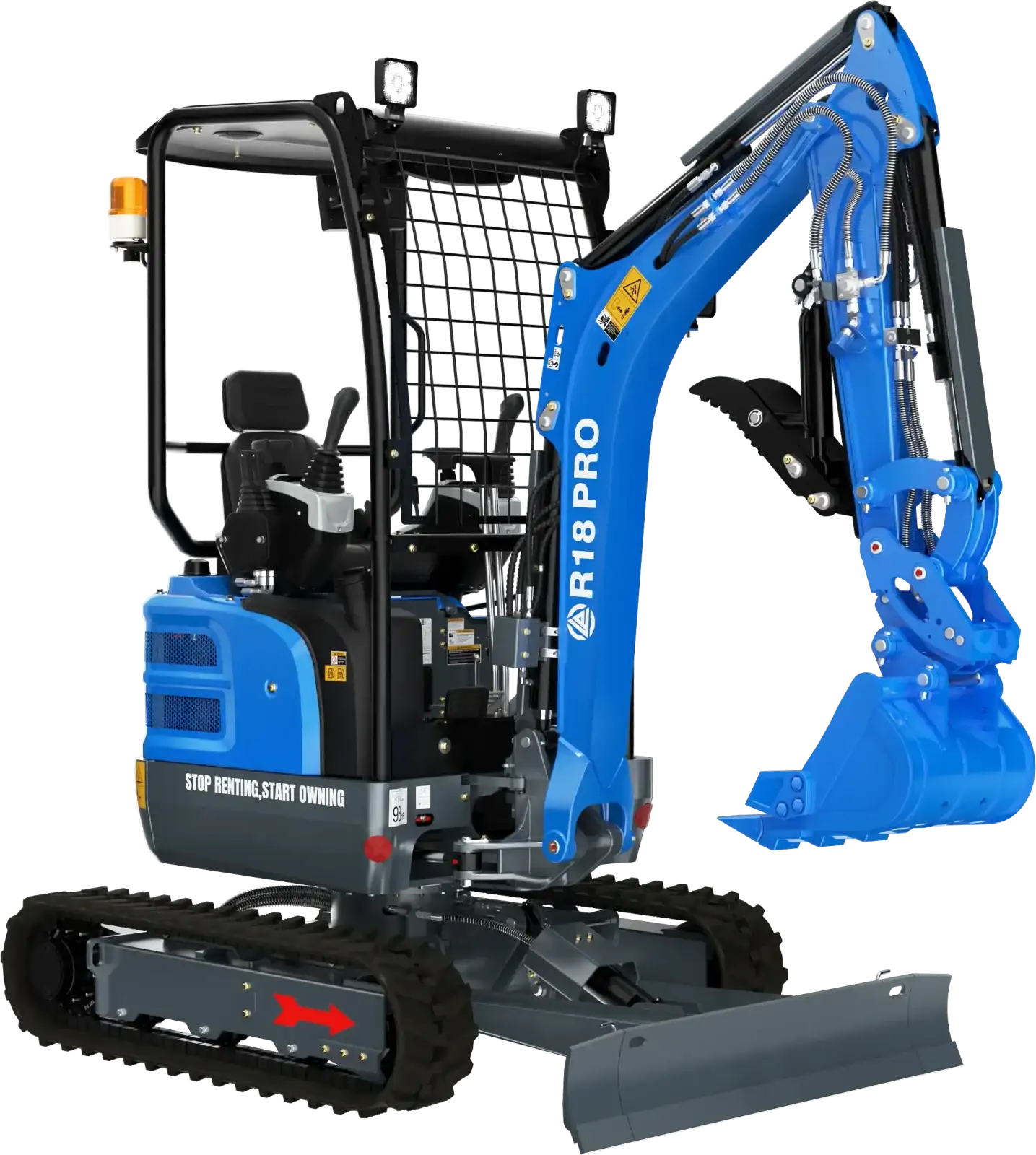 RIPPA R18 PRO studio render, front left three-quarter view